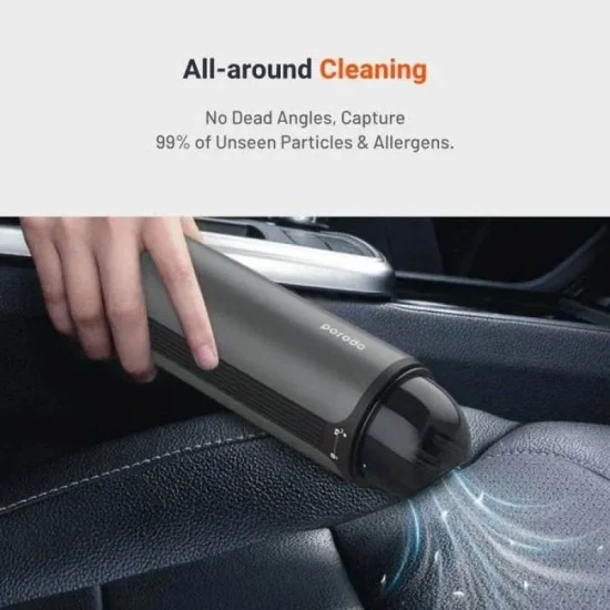Porodo Portable Vacuum Cleaner For Cars and Small Areas 6000mAh - Gray